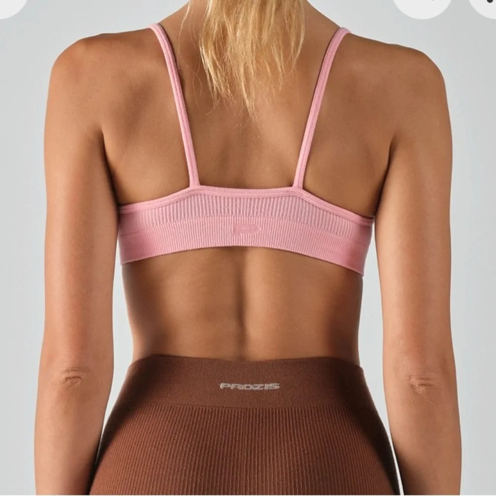 Pink Ribbed Bralette - Picture 4 of 5